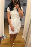 Received a lot of compliments on the dress. I love beads and sequins. It's very elegant looking. The only issue I have is the sleeve. I have wider shoulders so I didn't have much room for overhead reach. Other than that, it's a comfortable fit. - Jellica D.