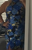 This dress is gorgeous! They're not much wiggle room but it's so pretty. I did try the L and XL. Although more room in the XL, it was just enough to pull away from my skin which I didn't like and the slight extra length was too much for my height. I kept the L and just need to hit the gym a couple times and it'll be perfect! - Victoria F.
