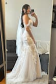 This dress is a dream come true!! Fits perfectly and I feel like a mermaid with it, I love it so much and I'm so excited to wear it on my special day - Maria A.