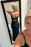 This dress was fabulous! The material was fabulous... this dress was extremely well made.... I bought 7 dresses.... and this is the one I chose! The color was beautiful.... and I felt great wearing it! It had a great stretch to it as well... Fit like a glove..... - Rebecca B.