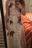 I LOVE this ensemble! It's sexy and beautiful. The 2 piece is great for my body as i am on the tall side and many of LuLus dresses are too short for me. You can pull skirt up to show less tummy too. It's great for my bachelorette & honeymoon too! - Hannah E.