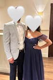 Wore this dress to a wedding and it was so cute. Fits true to size and not too tight around the waist. - Mileena A.