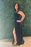 I wore the dress to a wedding as a guest. I received so many compliments. The length was a little to long for me, even with some heels. But it was okay, overall. The only complaint I have was the area around the ribs was super super tight. The dress fitted perfectly everywhere else. - Gabriela L.