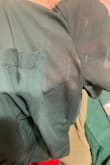 Fit well. Sadly when I put it on, my deodorant instantly stained the armpit area. Unable to wear it work. Was extremely noticeable and it looked like I was sweating buckets. Unfortunate. - Ande S.