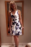 I like very well my new dress. When I received it, Immediately  I saw that it was too large for me. Happily I can stitch  and so I narrow it. - LE M.