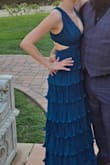 I chose this dress because it looked very flattering in the reviews and I was absolutely correct. The top is supportive and very "uplifting". No issues going without a bra. The color is gorgeous and a little shimmery in person. I've had mixed results with dresses from here before, but this one gets an A+. Easily my favorite dress. Everyone wanted to know where I got it from. Highly recommend! - Jen R.