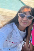 This cover-up is thick, which I like if the weather is a bit chilly and can be a beach short dress too. It runs large but still good for me. Material is sturdy. I used it several times for Memorial Day, pool party, and beach days. - Janice S.