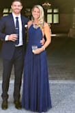 Beautiful dress, I got so many compliments at a black tie wedding. I wore the stick on pedals under it so I had no side bra exposed. I also Loved the open back. Good quality, a lot of fabric on bottom but not too heavy. Would recommend to anyone. I'm usually a small but I went with an extra small because of my smaller top and theres plenty of room for wider hips/bottom. - Sarah L.