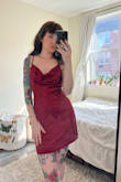 I bought this dress for my birthday dinner. I love the adjustable straps and it's a very comfortable and flattering dress! The boob area is a little risqué but nothing a little double sided tape can't fix. Xx - Rivka G.