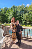 Purchased this dress for my fiancé's cousin's wedding and received so many compliments on it. Dress fits true to size and it's lined so it has good weight to it. Also, the material hides any bloating (there were apple cider donuts involved). Looking forward to purchasing more dresses in this style! - Lola S.