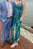 Dress was very comfortable. The length was perfect, did not drag on the floor once I switched to flip flops either. - Linzee D.