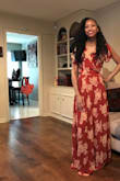 Absolutely love this dress,long and flowy,got a lot of compliments on this dress! - Shonquel L.
