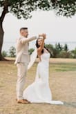 I wore this dress for my elopement, it was gorgeous! It fit like a glove just slightly long on me but nothing a pair of heels couldn't fix.
It was comfortable and I felt beautiful! I love that LuLus has affordable wedding gowns! - Kimberly L.