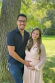This dress fit perfectly for my baby shower! I felt there was plenty of space for my bump and the dress still felt flowy :) - Christina M.