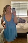 This dress is perfect and so flattering! I originally got a Large but it was too big the Medium fit perfect - Mollie A.