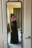 Fits perfectly and is so comfortable.
Update: The dress tore ten minutes into the wedding ceremony. I didn't fall or twist or do anything extreme, it literally just popped. - Siena M.