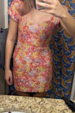 It's tight but super cute. Also ordered a size small, but it was huge. Wish there was an in-between, but I would recommend - Journey B.