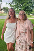 I bought this dress for a last minute bridal shower that was thrown for me. I received it in about 4 or 5 days. Quality is amazing and it's not see through at all. Very durable. Even though I'm older (44yrs old) and my boobs aren't perky like they used to be, I was able to wear without a bra as there is a built in shelf. I bought the medium and it fit like a glove. I'm 5'5", 140 lbs. I'm curvy around the thigh and buttocks area. But this dress hit the mark and accentuated my curves in all the right places. It wasn't too short and was comfortable when sitting in a high top at the winery. Didn't ride up. I'm amazed at how awesome this dress made me look and feel! - Jennifer D.