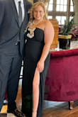 Dress was great for a black tie event. The top stayed put as I did not have to tug to keep in place.
The slit in the leg was a great statement but not too much. Perfect.
The beading at the top also pulled everything together to make it stand out from the rest.
So happy with the purchase. - Casey S.