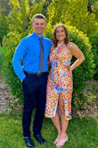 I loved this dress and received many compliments. I have bigger hips/bottom and a smaller waist/top, so the upper part of the dress required tape for me. It was definitely loose in some places I wish it wasn't, but it certainly was manageable with double sided tape. Overall, I loved how bright, sexy, and fun this dress was! - Nicole E.