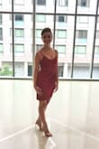 I have a leaner body type and can often feel like I drown in the clothing I wear. This dress made me feel curvy in a good way and highlighted all the best parts of me. I don't usually go for red, but the color is a darker and less in-your-face red, which I also appreciated! - Loren S.