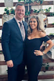 I bought this dress in black and midnight blue and wore the blue for a wedding. I got compliments all night! It's a very elegant and flattering dress and it hugs your curves perfectly! I was worried about sizing but after reading reviews I got a smal; it's very stretchy and forgiving. Does not wrinkle at all! Thank you! - Kristin M.