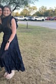 I wore this as a wedding guest dress and got so many compliments. I am 5 foot 6 and 150 pounds, and the medium was perfect. - Abby H.