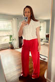 I love how these pants fit! The length and width are perfect. Thank you! - AllePaula C.