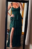 I absolutely loved this dress and the color. It is super pretty and flattering! The layers are fun to twirl in too! - Jessica J.