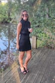 Such a beautiful/sexy dress. I was worried about it being tight when I sat down, but the material had some give and it was perfect! - Amy P.