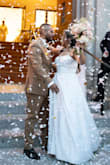 The dress has very nice quality and looks amazing. I ordered a bigger size and got fitted just cause I wanted a very tight on the waist only dress, but make sure you measure yourself before ordering cause it doesn't stretch. Made other minor adjustments and just personalized it a bit more, but my overall experience was amazing - Jennifer G.
