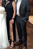 Great for a black tie wedding, slit is a little high - Sydney C.