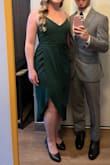 This was excellent for the fall wedding I attended. Great length and didn't show a crazy amount of thigh. I will definitely be wearing it again. - Amanda L.