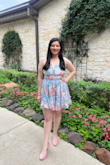 I love how all the colors in this dress can be accessorized with many options. You can do pink, orange, ivory & you will still look super cute. It's so cute & flowy, definitely a great buy. - Briselda A.