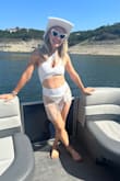 I wore this for my bachelorette and absolutely loved it. It's hard to find a white swimsuit that isn't see through when wet. I didn't have that problem with this one! I am 5'3 and 125lbs, ordered a size small. I would say it fits true to size. - Taylor I.