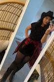 Cowgirl needs her cowgirl hat. This is so cute & modern. I love it. - Briselda A.
