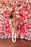 I love the look of this dress, but it's pretty short and I'm not a tall person. I will definitely wear this again, but wearing some kind of shapewear or shorts underneath is a must! Overall, super cute. - Celine D.