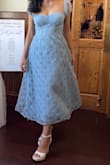 So I was informed it would be tea length for me, but it was way longer than tea length. Additionally, it was also loose around the bust area. I still didn't return it because overall it's a pretty dress and I received a lot of compliments. - Kusum A.