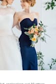 I wore this in a friends wedding and loved it. It's very form fitting in the waist but was too big in the chest for me as well as way too long so I had to have these things altered by a tailor. I'm the fabric is a thick so my problem areas (cellulite) weren't a huge deal. The color is beautiful. - Brittany J.