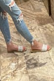 Love these sandals - you can dress them up or down. I sized up by 0.5 (normally an 8 and got 8.5) and was glad I did! - Monica E.