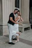Wore this for my engagement photo shoot and absolutely loved how the bottom dances with you and the elegance it gives in photos!! - Meghan F.