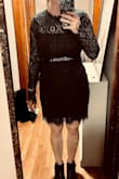 I bought this for a semi-formal engagement party. It was perfect! I wore a nude strapless bra bc black definitely showed at my ribs. First time ordering from Lulus, I ordered several different dresses, and they all fit perfectly. I will definitely be purchasing again for other occasions. This dress is great, buy it! - Laura S.