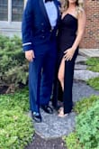 I wore this to a black tie wedding in Chicago. I was initially worried about it falling down, but it lasted all night. Tons of compliments, flattering. - Kaytlin S.