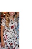 This dress is perfect. Not too short and great for work or fun. I wore it to a bridal shower and got a ton of compliments. Love the flowy-ness of the skirt and how it fits. Also, the pattern colors are really bright and flattering. - Elizabeth M.