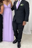 It fits amazing, got a lot of compliments about it! Matches perfectly to the color chosen by the bride - Joicy R.
