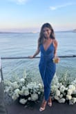 this dress literally hugged my body in all the right places. so comfortable, i got a ton of compliments on this dress. will definitely buy it in black for a future event. - Giana C.