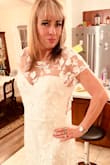 This jumpsuit is very comfortable and beautiful! I had compliments ALL night! A lot of people thought it was a wedding dress! More colors please! - Regina H.