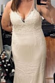 I found the one after ordering three different dresses. It hugs the curves just right! It's simple but elegant, I love it! Love the lace details! - Adelle W.