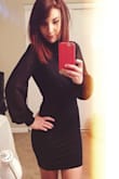 I love this dress but ended up giving to a friend with larger breasts. I couldn't fill the top out very well and I don't think it could've been tailored to fit. The sleeves were also pretty long but could be rolled up without looking funny. Cute dress but didn't work for me. - Brittany J.