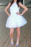 Perfect length for my daughter. Very flattering. Paired perfectly with the Harper light blue suede ankle strap heels. - Kendall D.
